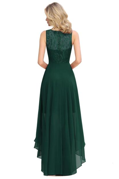 BMbridal A-line Hi-lo Chiffon Lace Bridesmaid Dress