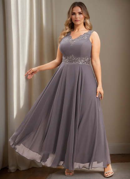 Mother of the Bride A-Line/Princess Dresses Featuring Applique & Sequins