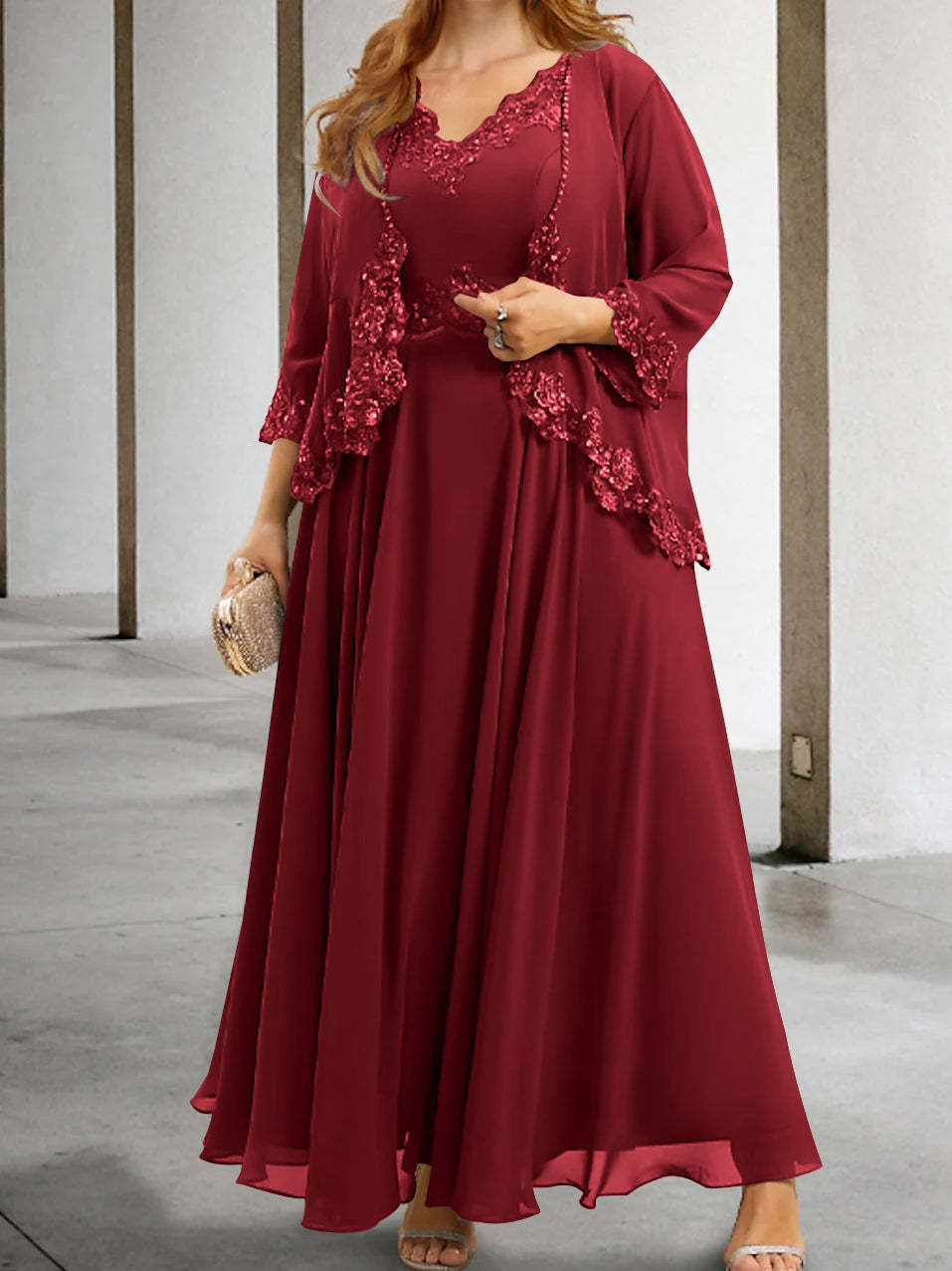 Mother of the Bride A-Line/Princess Dresses Featuring Applique & Sequins