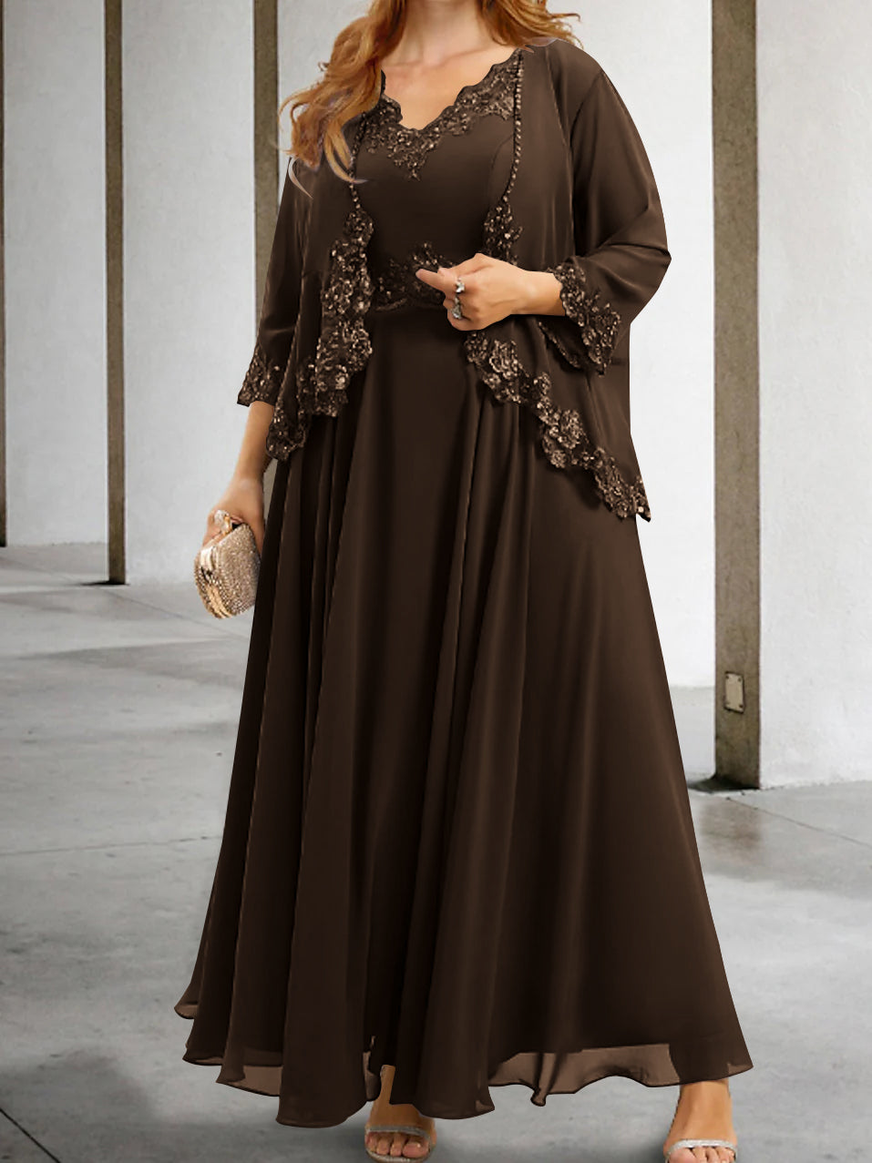 Mother of the Bride A-Line/Princess Dresses Featuring Applique & Sequins