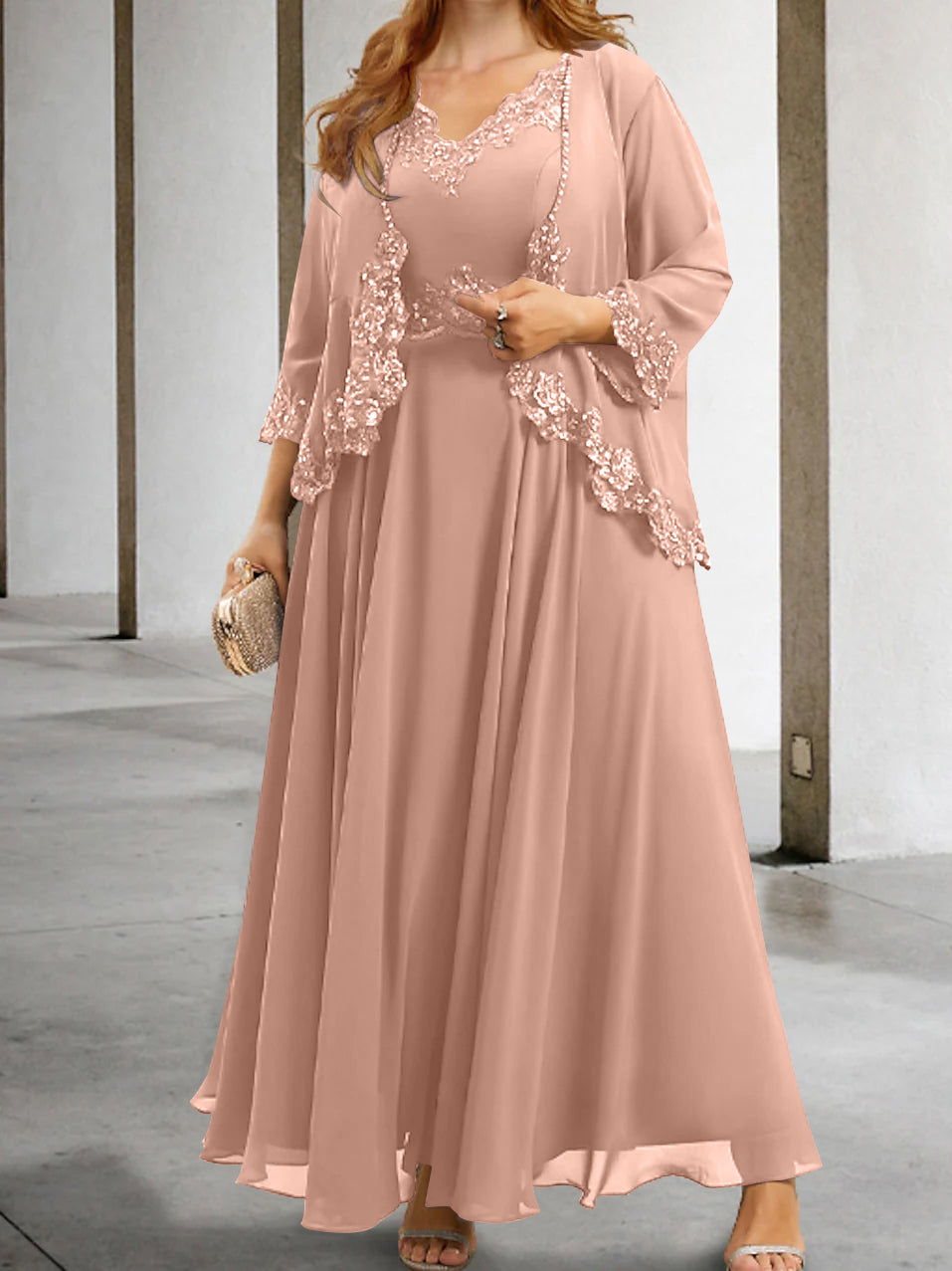 Mother of the Bride A-Line/Princess Dresses Featuring Applique & Sequins