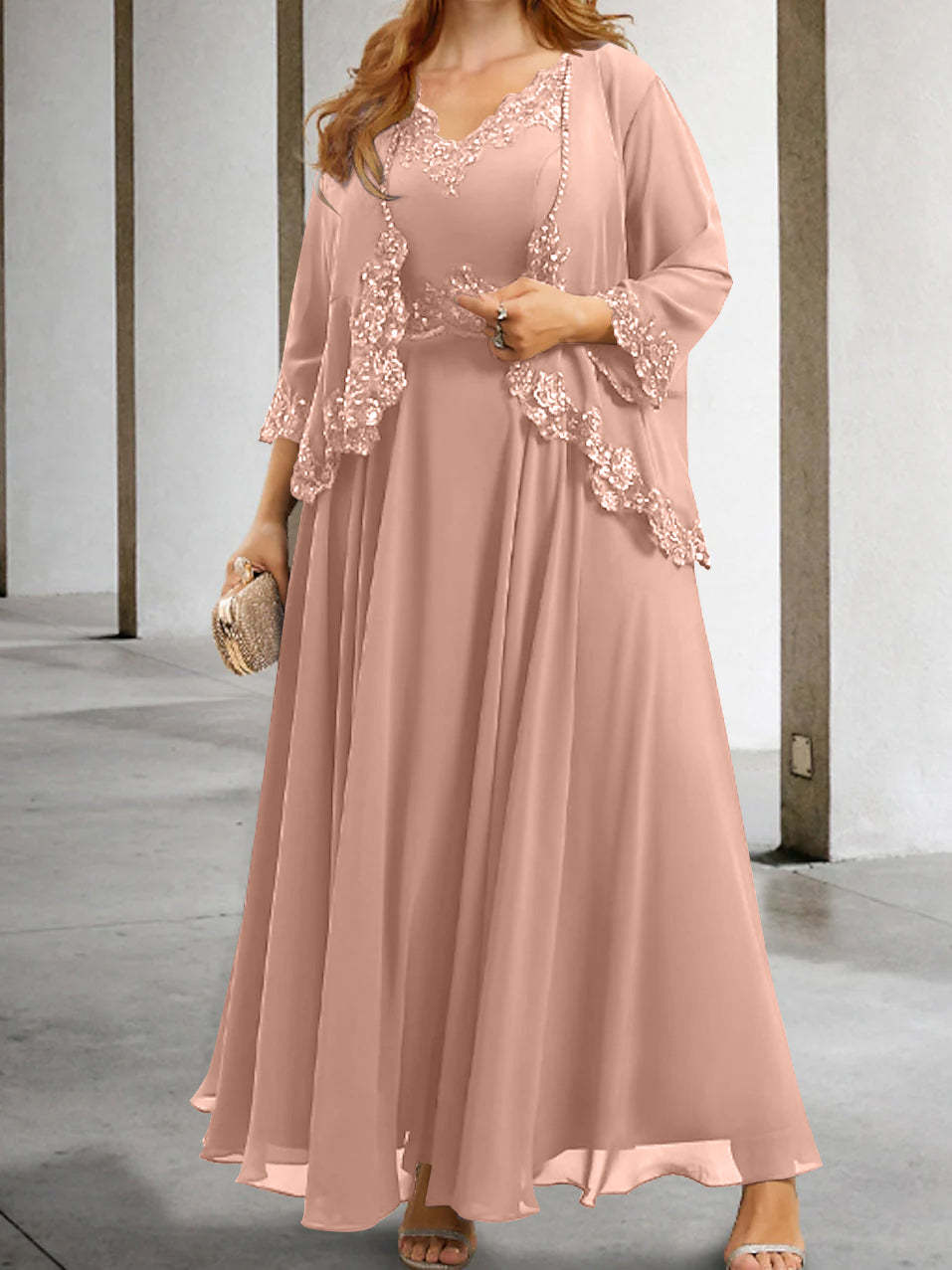 Mother of the Bride A-Line/Princess Dresses Featuring Applique & Sequins