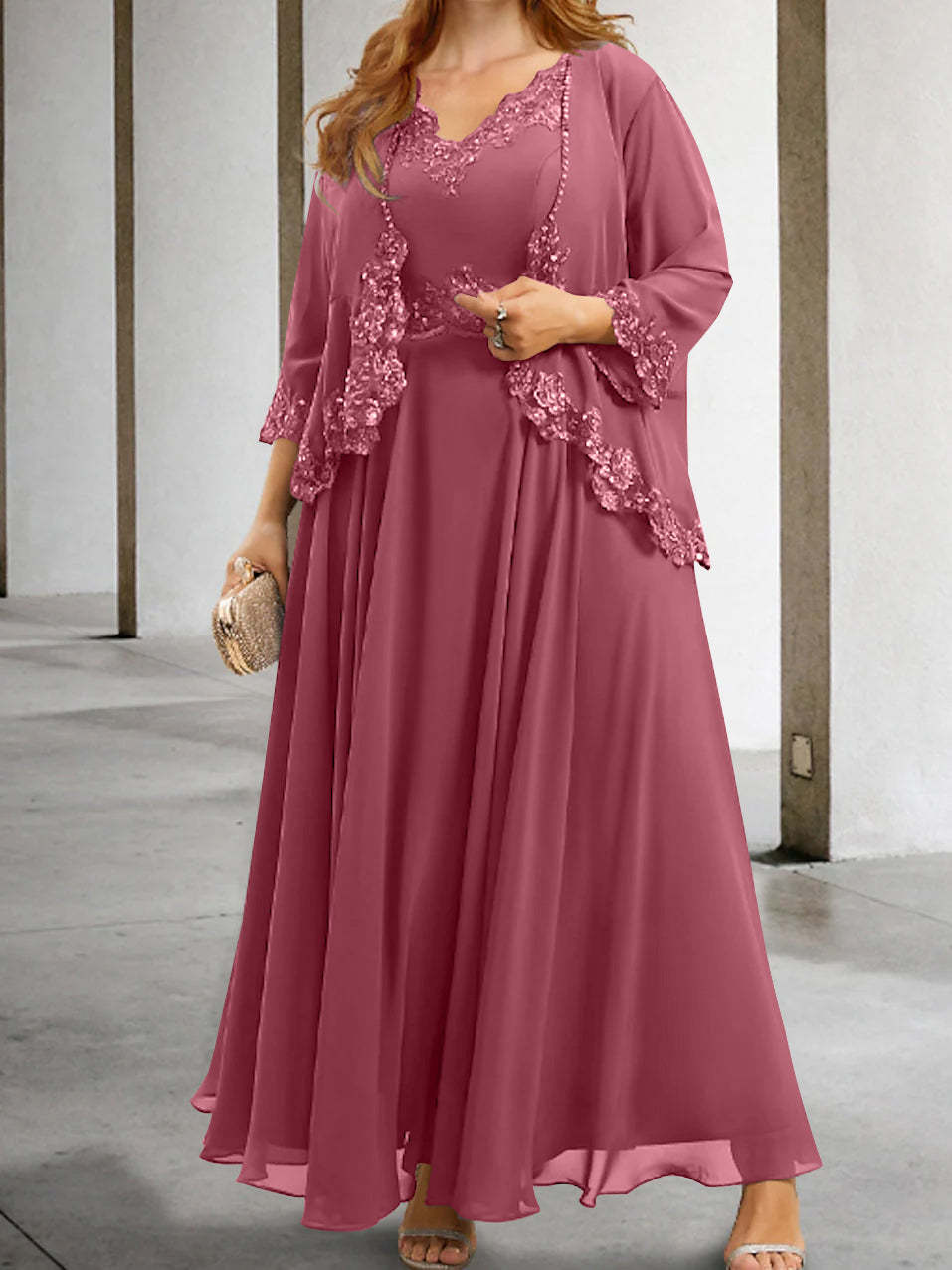 Mother of the Bride A-Line/Princess Dresses Featuring Applique & Sequins