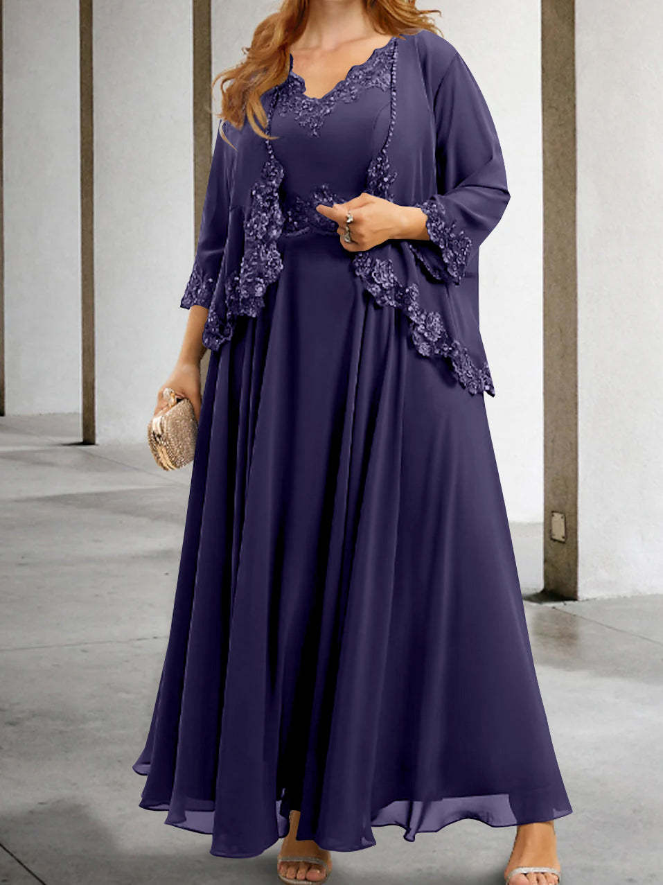 Mother of the Bride A-Line/Princess Dresses Featuring Applique & Sequins