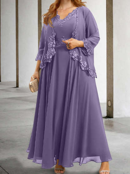 Mother of the Bride A-Line/Princess Dresses Featuring Applique & Sequins