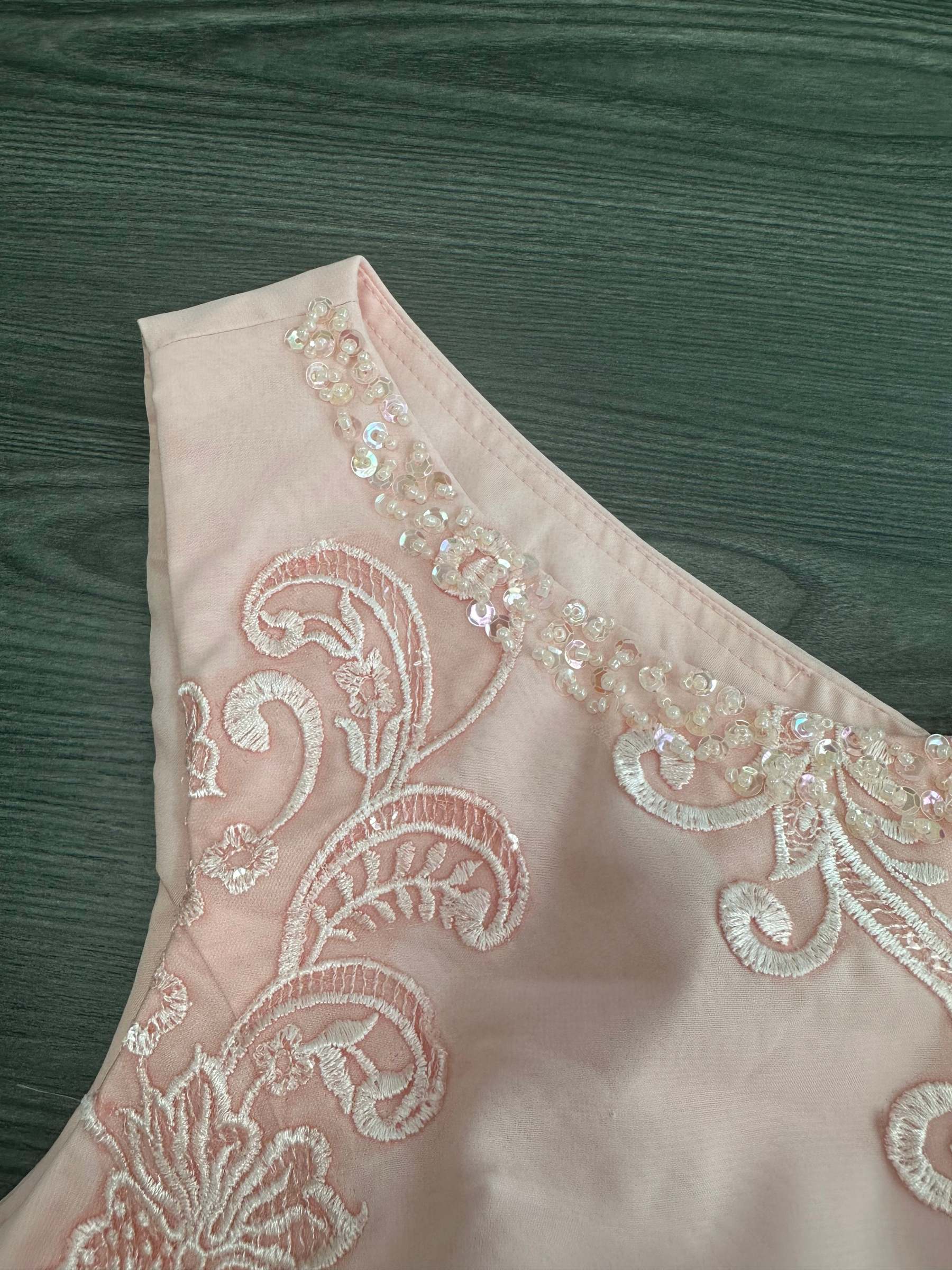 Plus Size Floor-Length Chiffon Pantsuit for the Mother of the Bride with Round Neck and Applique Jacket-BMbridal