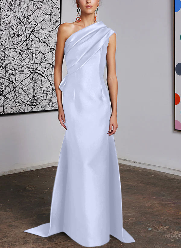 One-Shoulder Sheath/Column Gown for the Mother of the Bride-BMbridal
