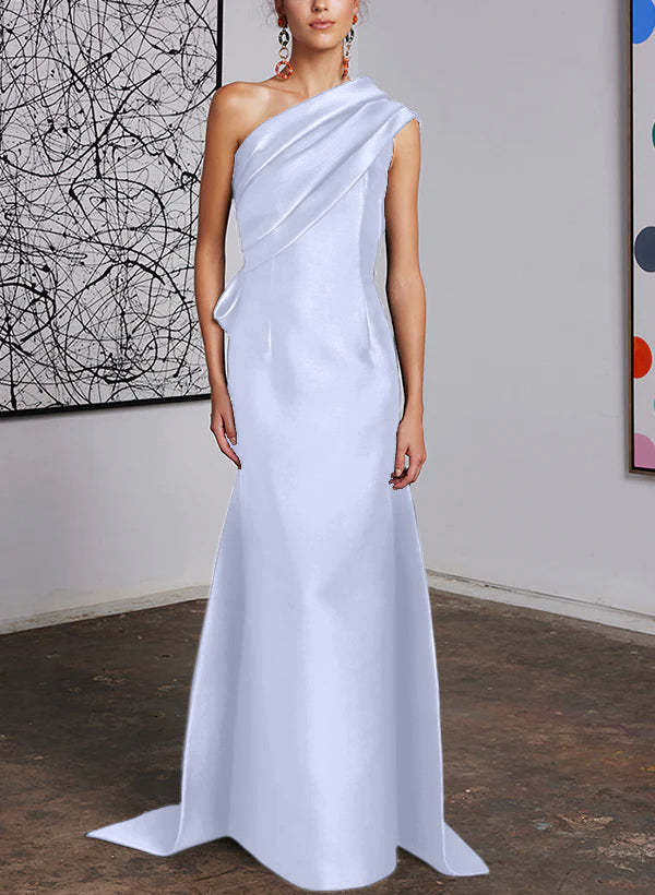 One-Shoulder Sheath/Column Gown for the Mother of the Bride-BMbridal