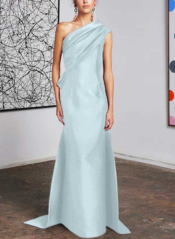 One-Shoulder Sheath/Column Gown for the Mother of the Bride-BMbridal