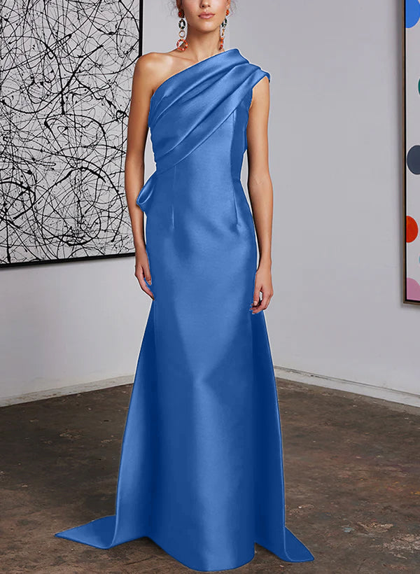 One-Shoulder Sheath/Column Gown for the Mother of the Bride-BMbridal