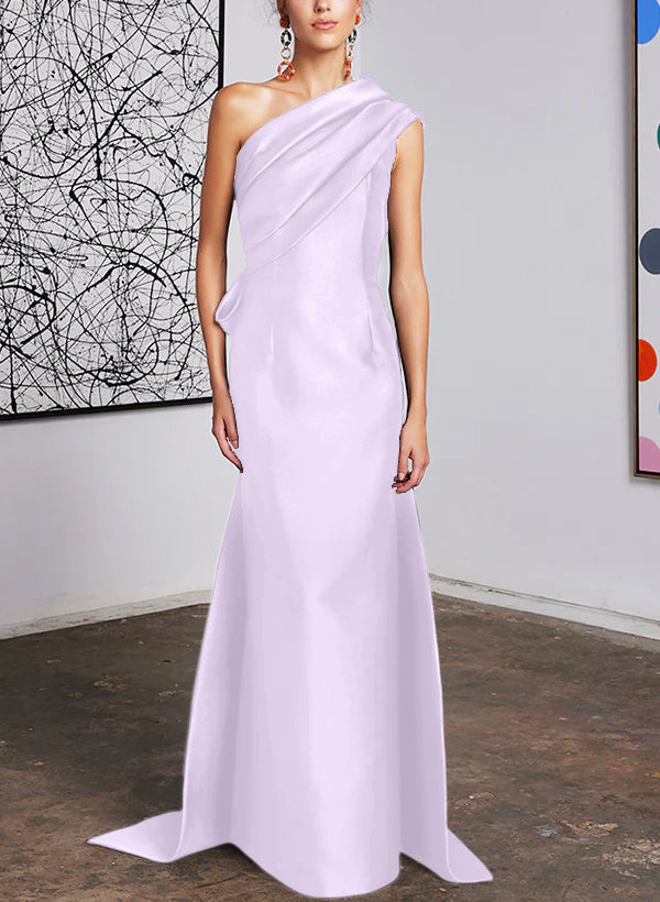 One-Shoulder Sheath/Column Gown for the Mother of the Bride-BMbridal