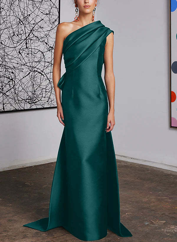 One-Shoulder Sheath/Column Gown for the Mother of the Bride-BMbridal