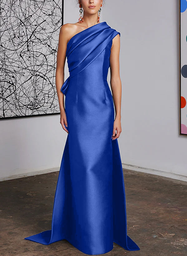 One-Shoulder Sheath/Column Gown for the Mother of the Bride-BMbridal