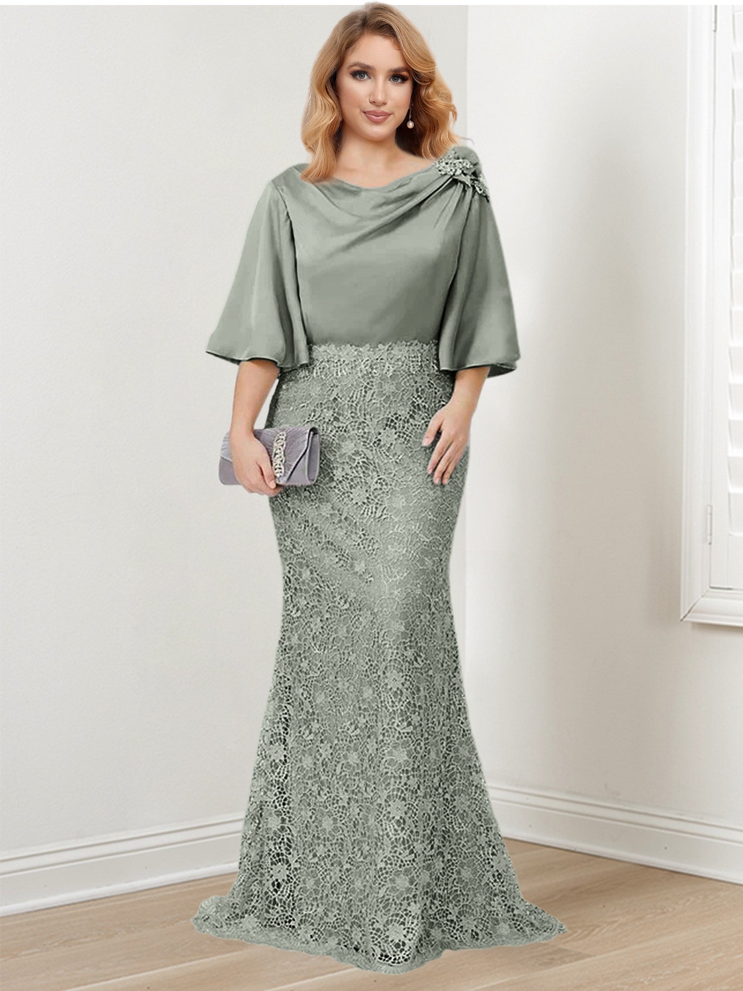 Mother of the Bride Trumpet/Mermaid Dresses Featuring Applique