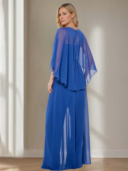 Bateau Neck Capelet Sheath Dresses for the Mother of the Bride-BMbridal
