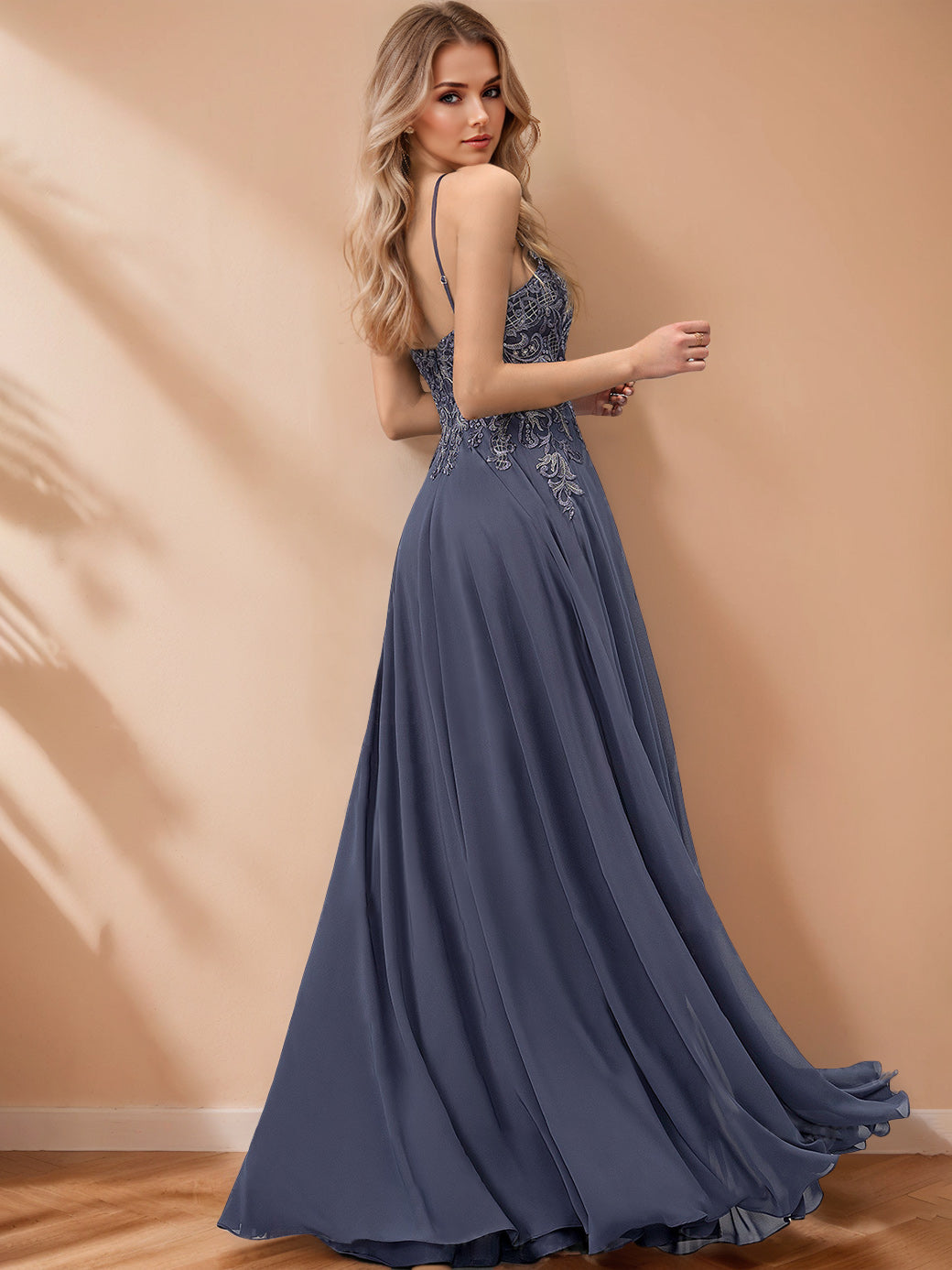 Halter Sleeveless Floor-Length A-Line Princess Mother of the Bride Dresses with Sequins-BMbridal