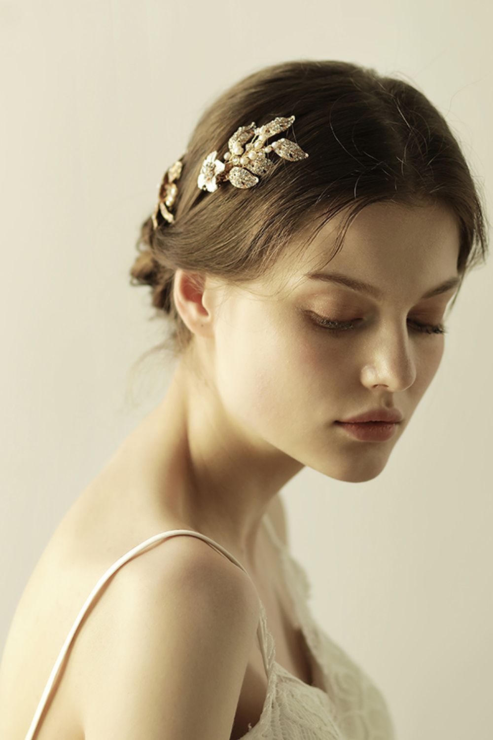 BMbridal Beautiful Alloy Rhinestone Party Combs-Barrettes Headpiece with Imitation Pearls-BMbridal