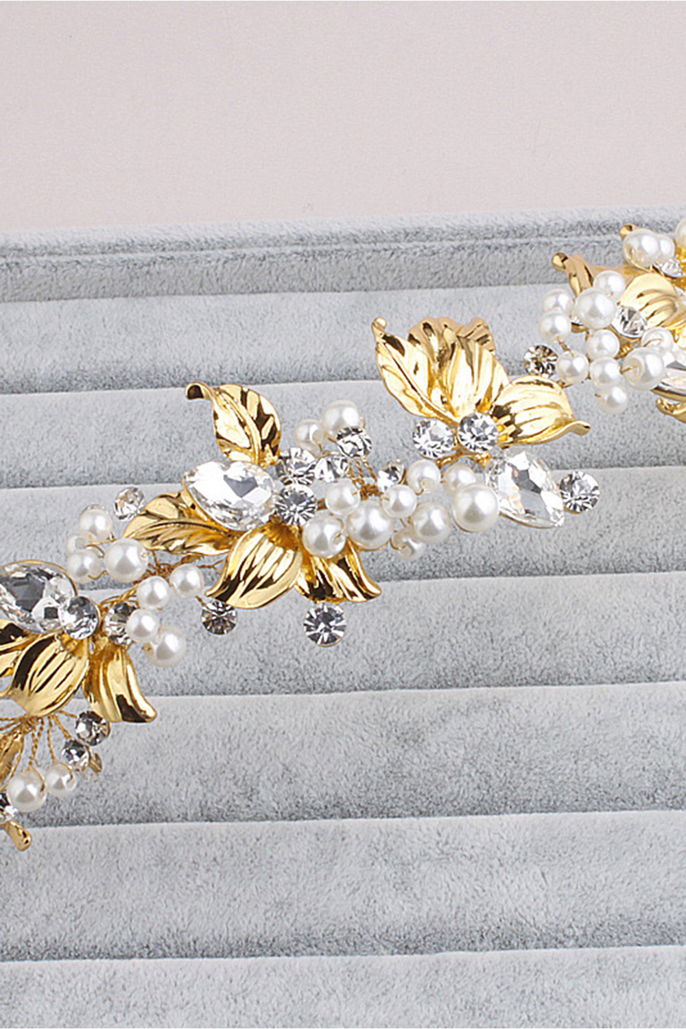 BMbridal Glamourous Alloy Imitation Pearls Special Occasion Hairpins Headpiece with Rhinestone-BMbridal
