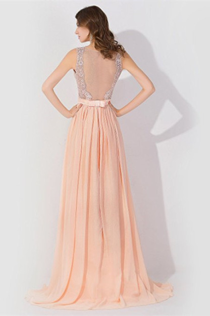 BMbridal A-line Chiffon Tulle Lace Ruffles Bridesmaid Dress