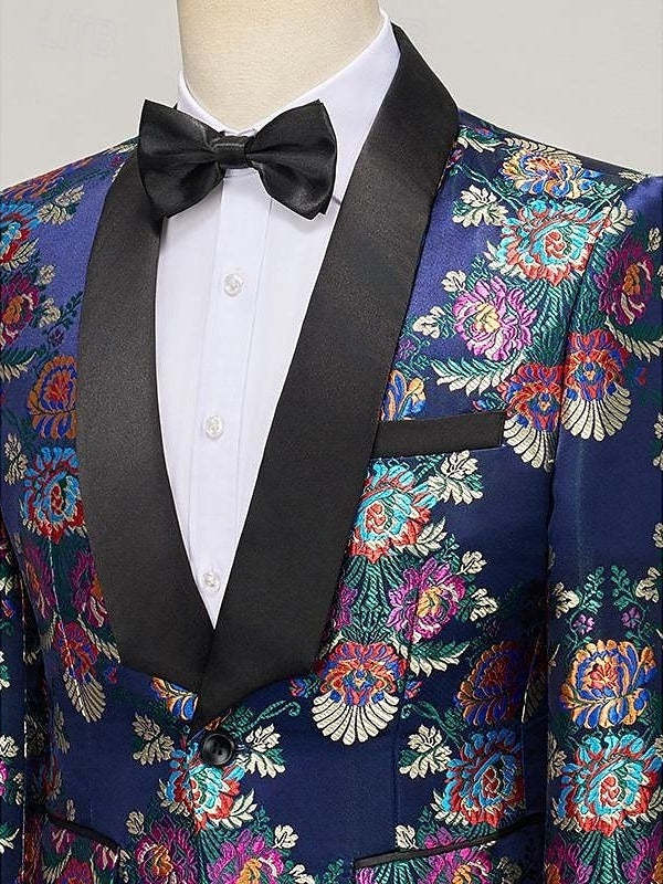 Single-Breasted One-Button Men's Two-Piece Suit For Evening Parties And Proms-BMbridal