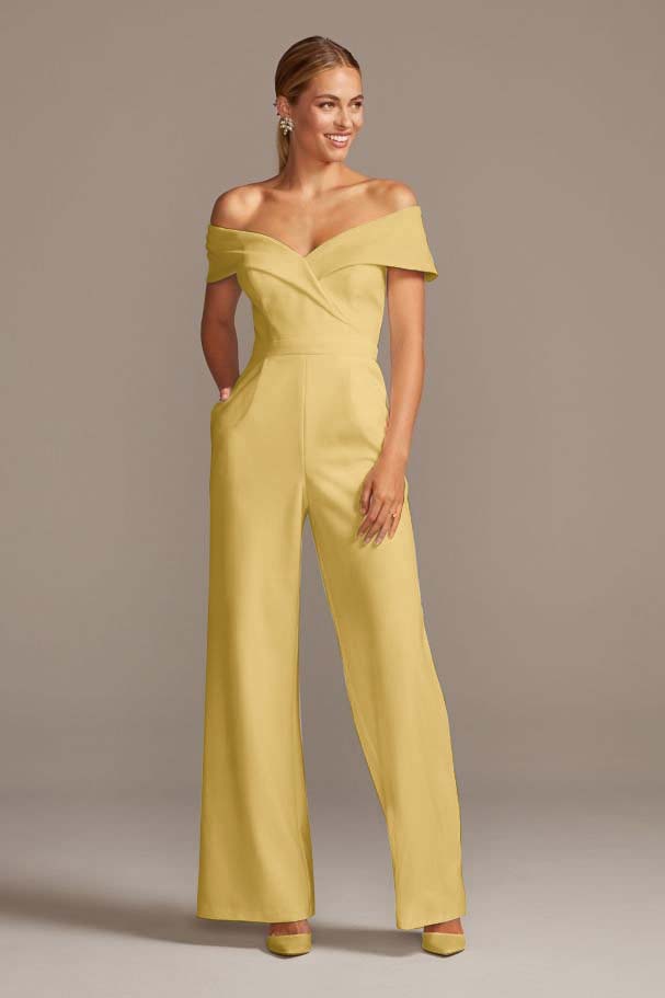 Graceful White Off-the-Shoulder Sleeveless Strapless Long Jump Suit