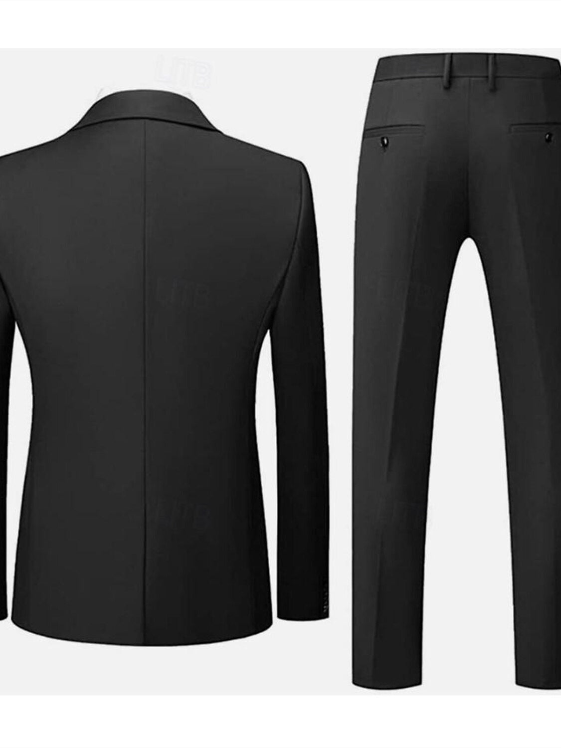 Single-Button Tailored Men's Wedding Suit In Two Pieces-BMbridal