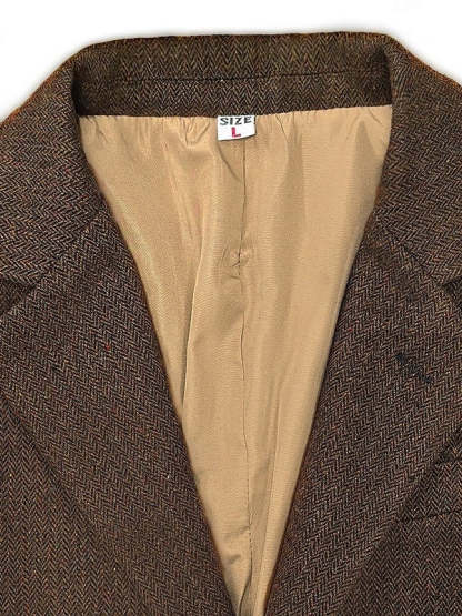 Classic Two-Button Tweed Sport Blazer For Men In Plus Sizes-BMbridal