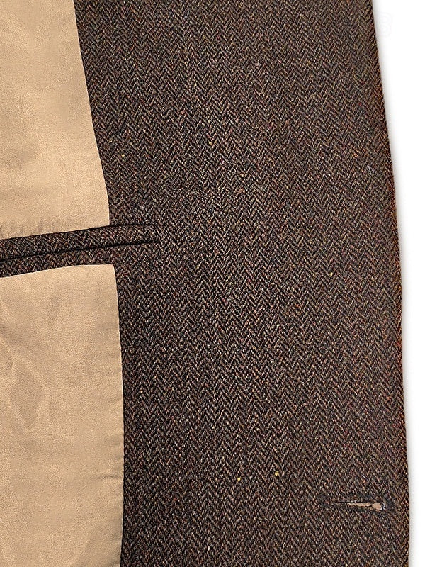 Classic Two-Button Tweed Sport Blazer For Men In Plus Sizes-BMbridal