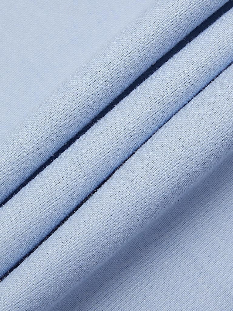 Men's Sky Blue Linen Beach Wedding Suit - 2-Piece Casual Single-Breasted Two-Button Set-BMbridal