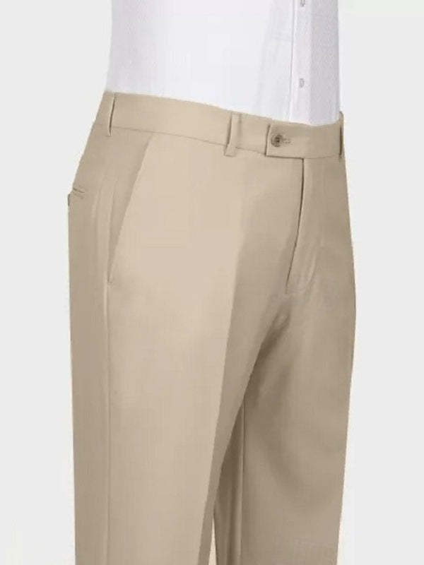 Tailored Fit Double Breasted Two-Button 2 Piece Suits For Men's Wedding And Prom In Solid Colors-BMbridal