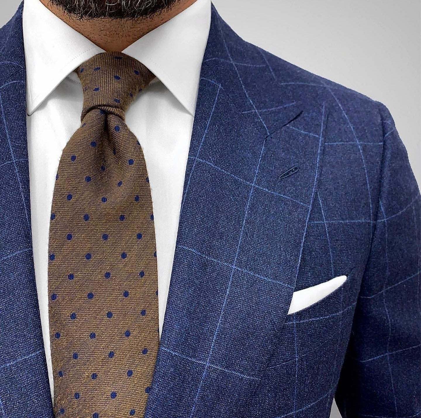 Tailored Single-Breasted Plaid Checkered Blazer For Men's Outdoor Wear-BMbridal