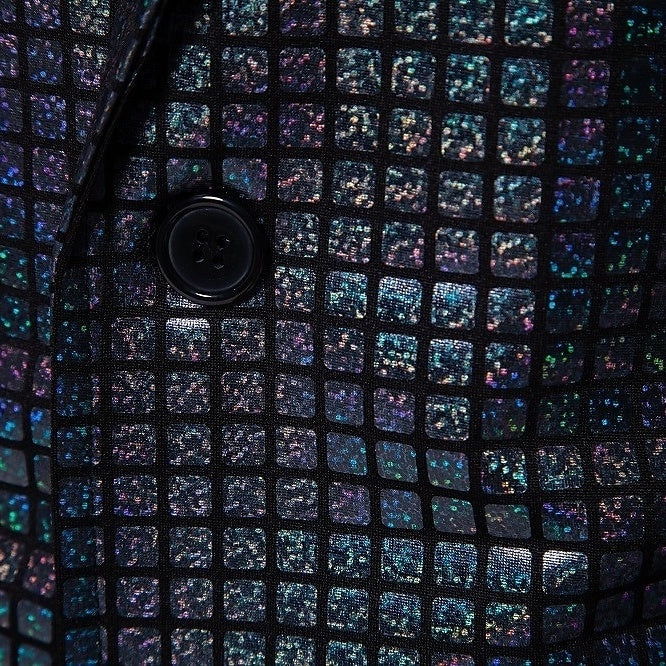 Standard Fit Punk Plaid Two-Button Prom Suit For Men��S Evening Wear-BMbridal