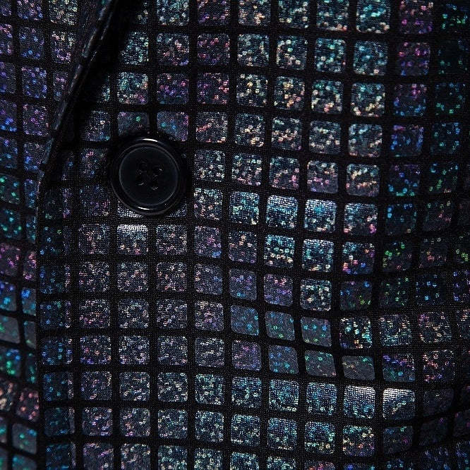 Standard Fit Punk Plaid Two-Button Prom Suit For Men��S Evening Wear-BMbridal