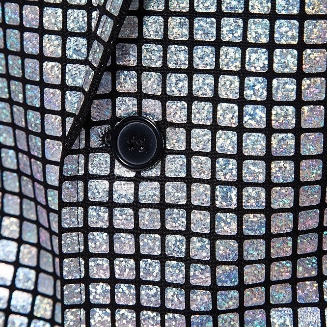 Standard Fit Punk Plaid Two-Button Prom Suit For Men��S Evening Wear-BMbridal