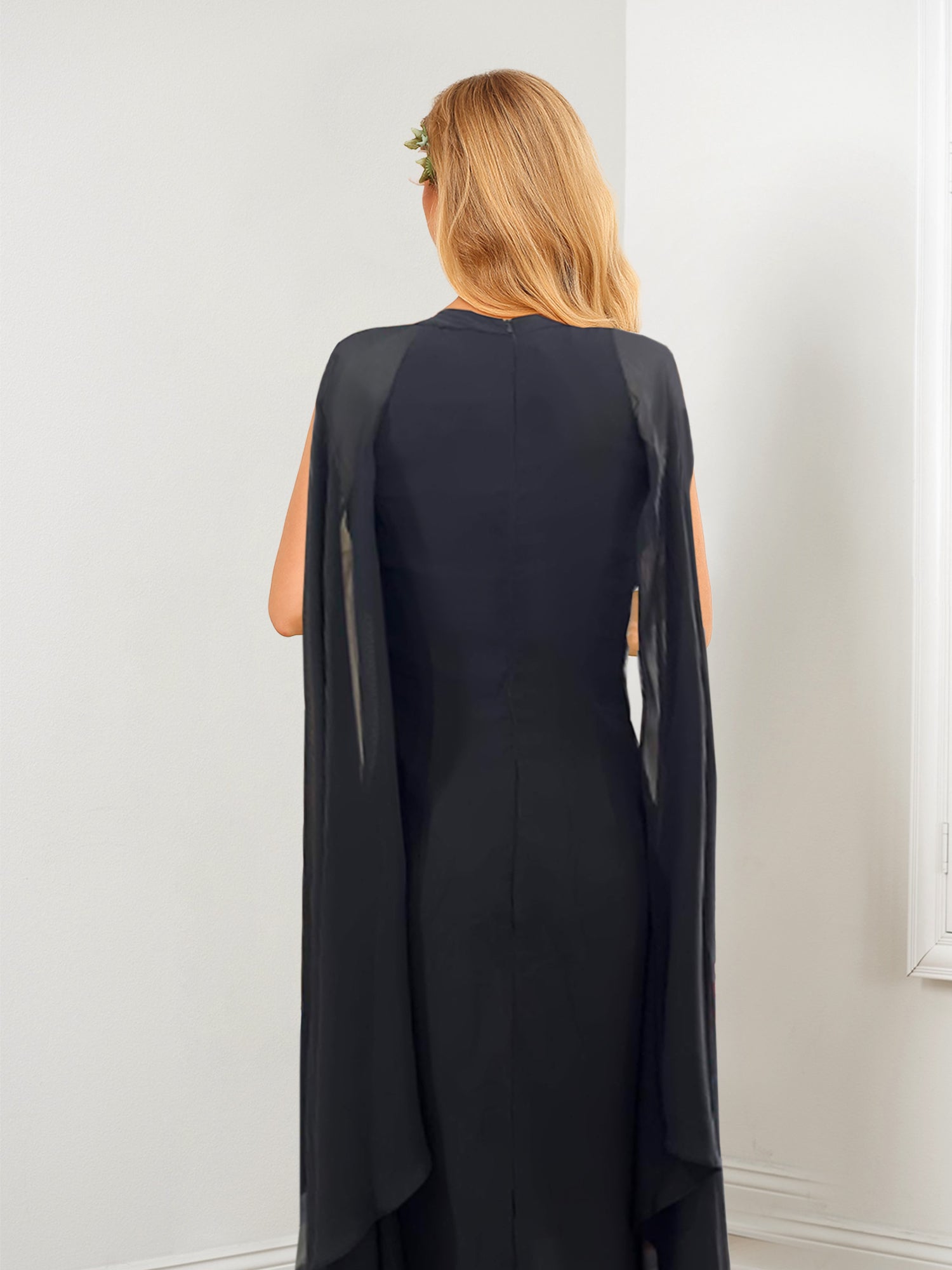 Chiffon Wedding Guest Dresses with Side Split in Sheath/Column Style