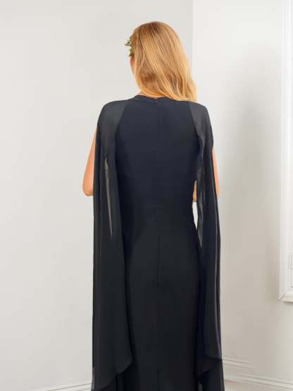 Chiffon Wedding Guest Dresses with Side Split in Sheath/Column Style