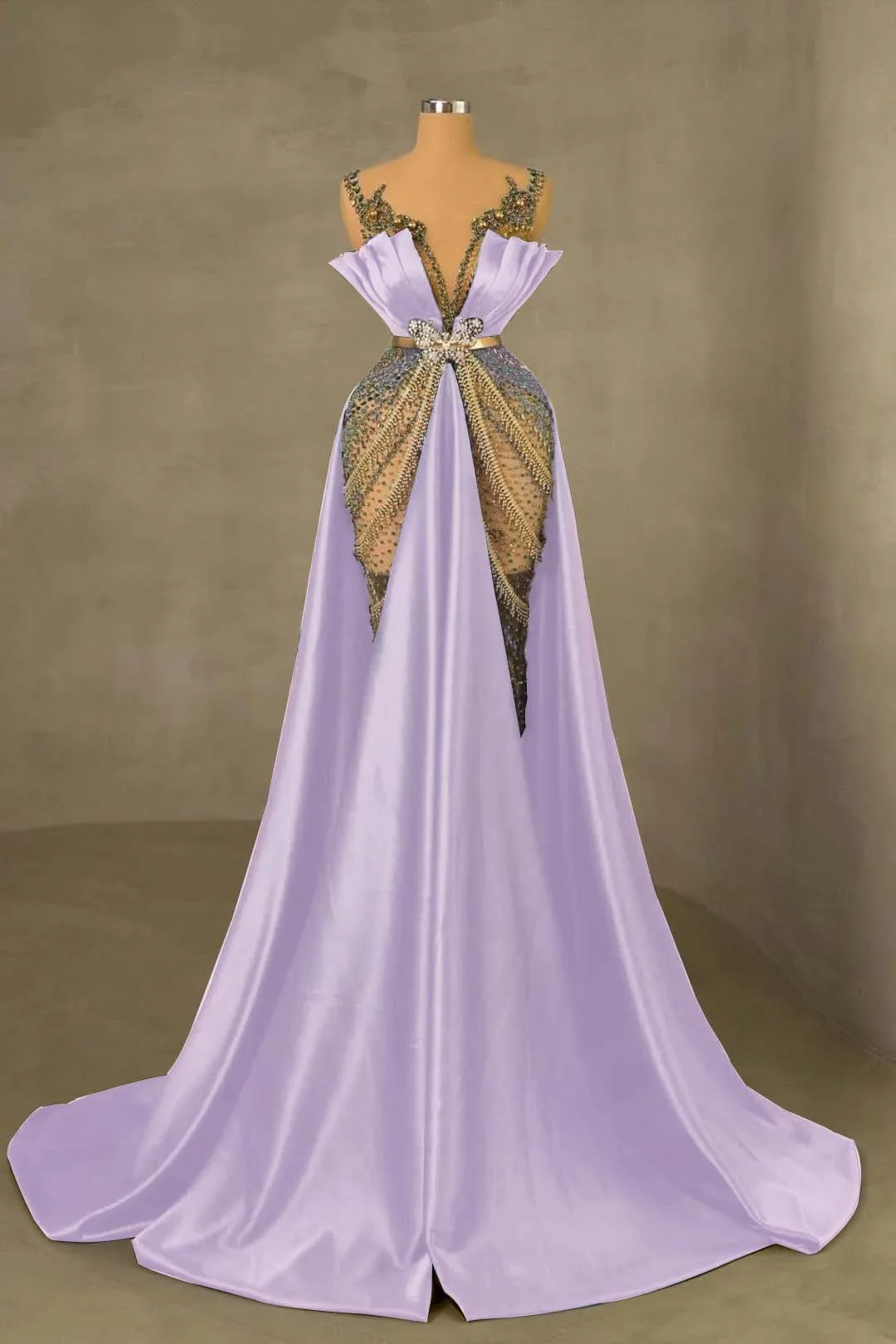 Heavy Emerald Green Straps Mermaid Prom Dress With Sleeveless Long