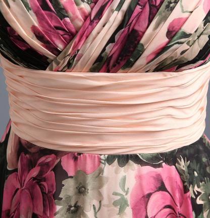 BMbridal A-Line Chiffon Printed Ruffles Evening Dress
