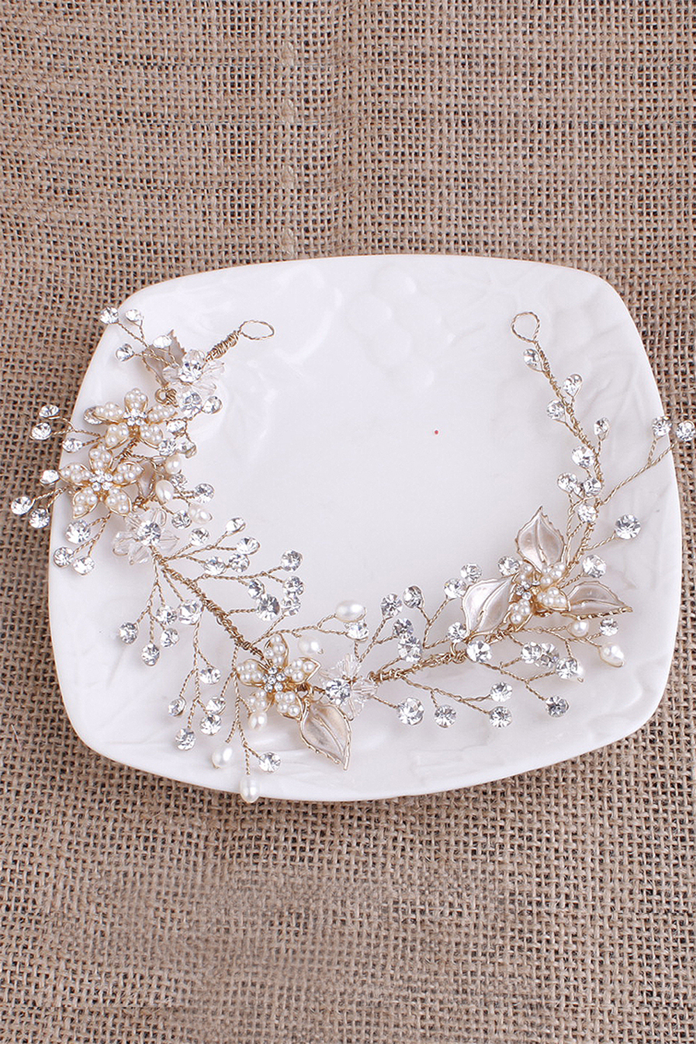 BMbridal Elegant Alloy Imitation Pearls Special Occasion Party Headbands Headpiece with Rhinestone-BMbridal