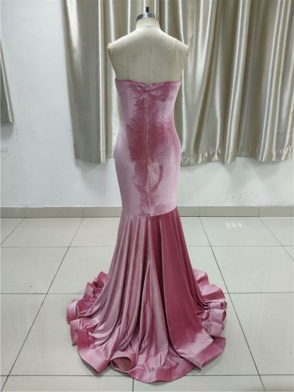 BMbridal Gorgeous Strapless Sweetheart Long Prom Dress with Appliques Beadings Online