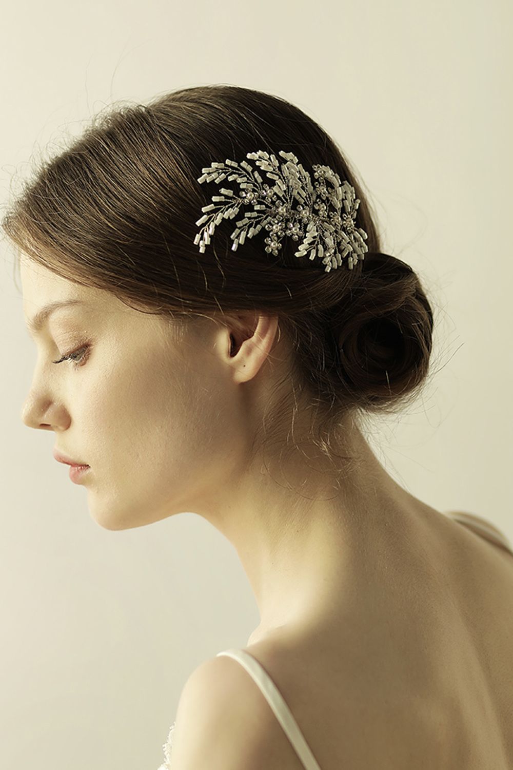 BMbridal Elegant Alloy Imitation Pearls Special Occasion Combs-Barrettes Headpiece with Rhinestone-BMbridal