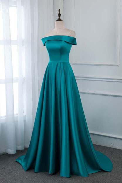 BMbridal Affordable Off-the-Shoulder Sleeveless Prom Dresses with Ruffles