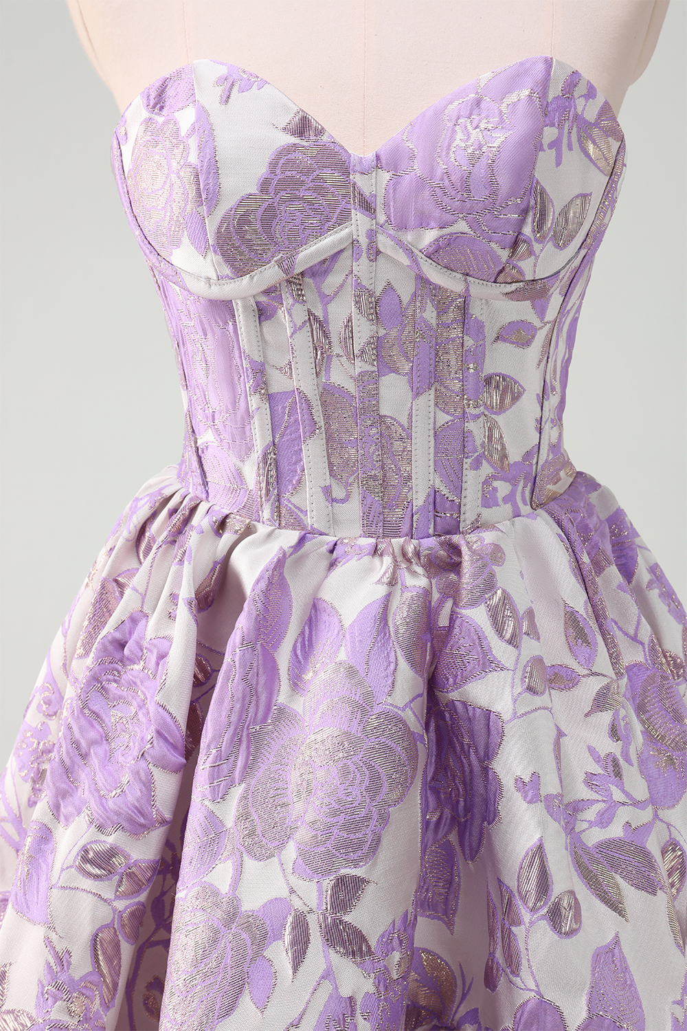 Blue Corset A Line Short Homecoming Dress-BMbridal