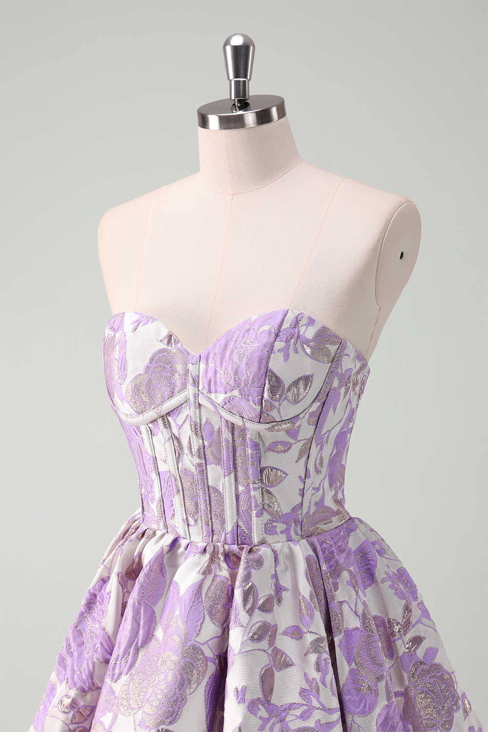 Blue Corset A Line Short Homecoming Dress-BMbridal