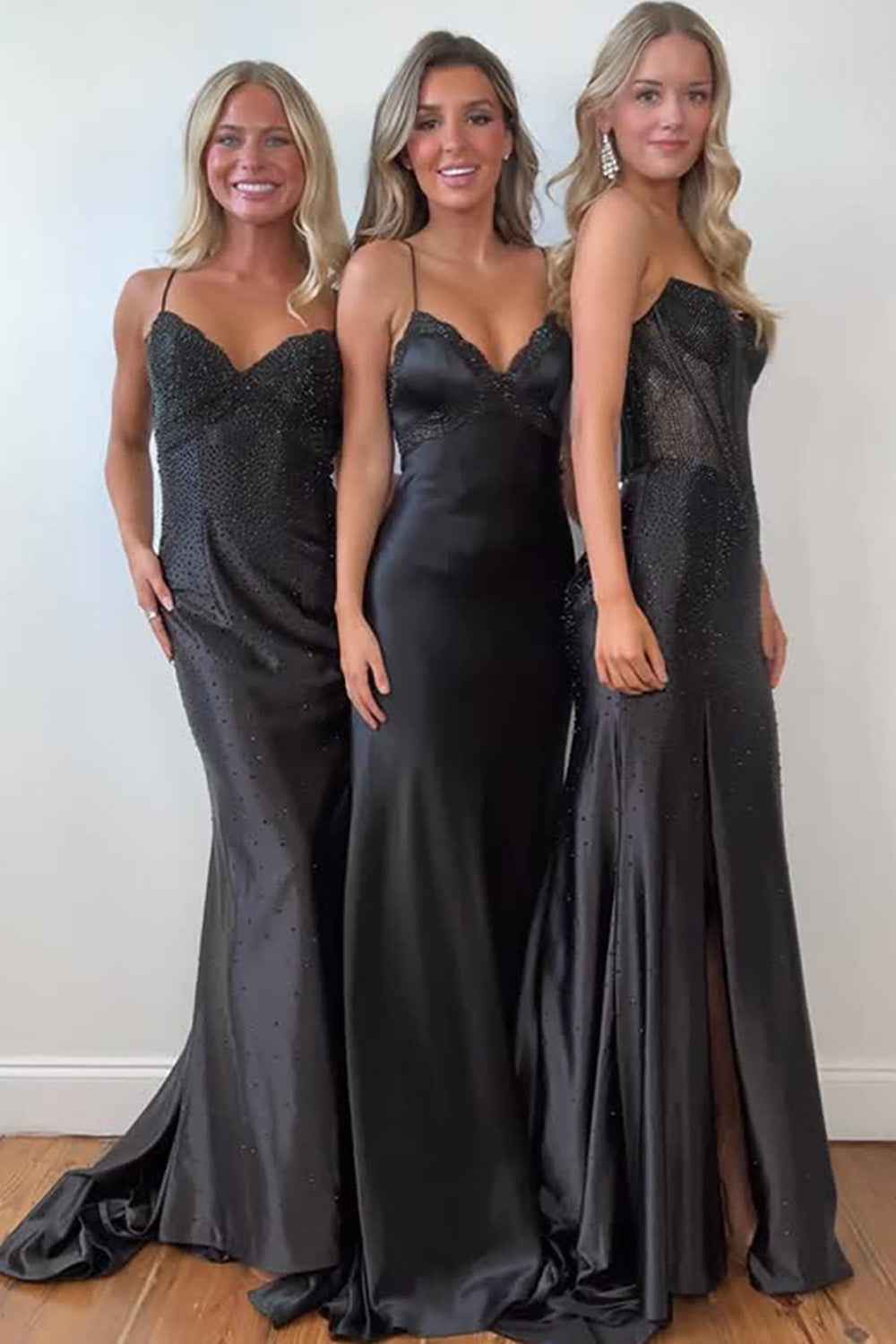 Sparkly Golden Sweetheart Mermaid Beaded Long Corset Prom Dress with Slit