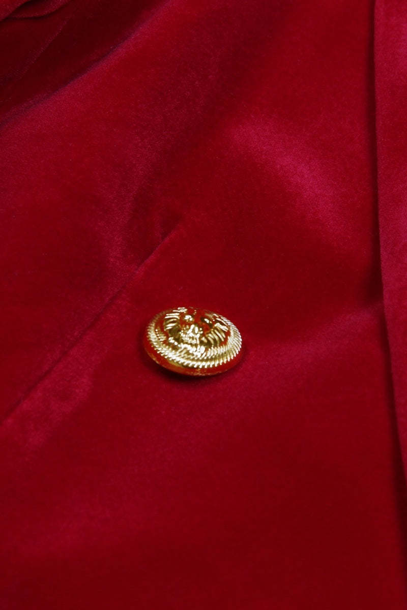 Navy Double-Breasted Fitted Two-Piece Suit For Women-BMbridal