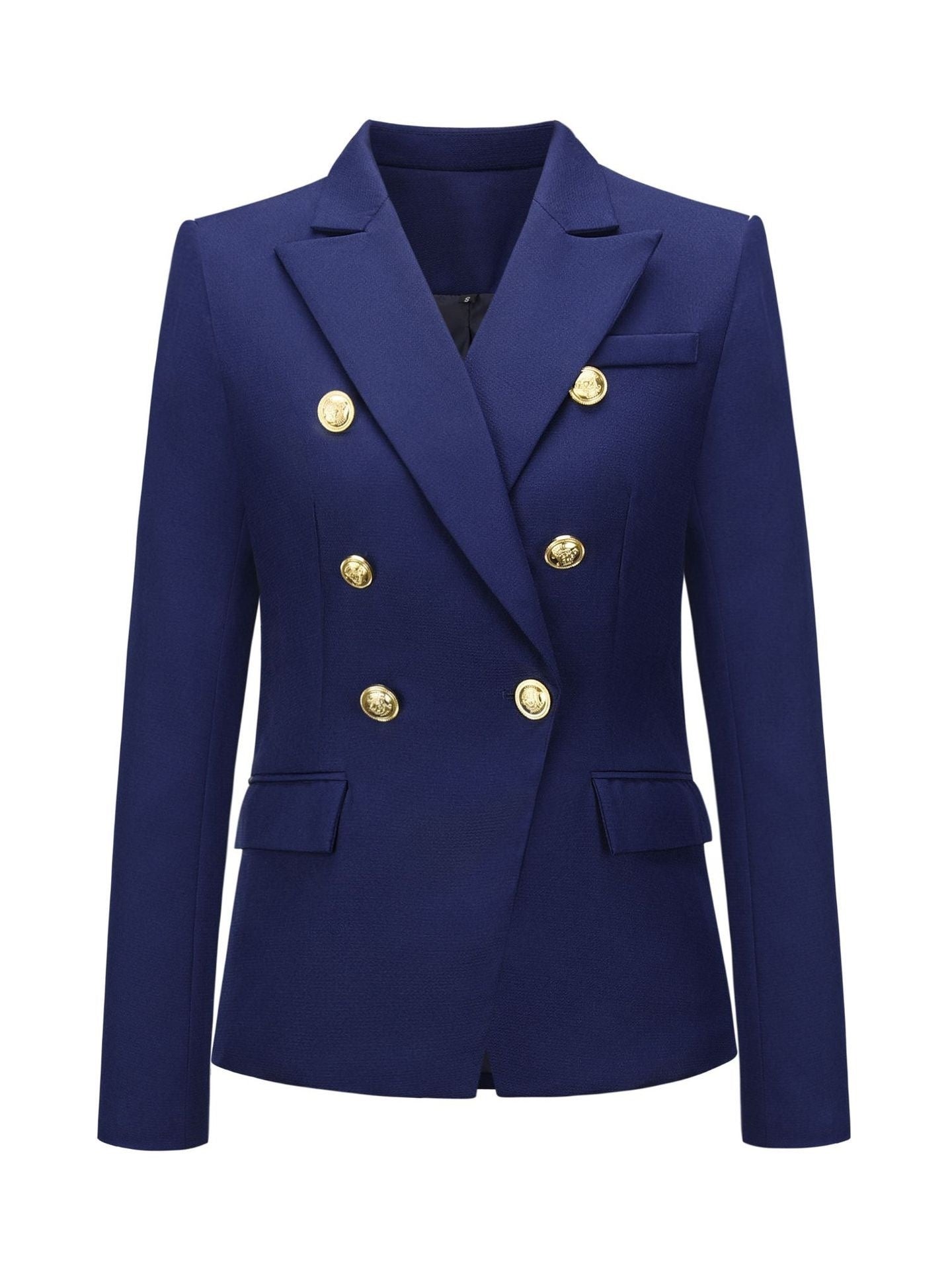 Double Breasted Peak Lapel Blazer For Women-BMbridal