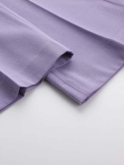 Double Breasted 2-Piece Suits For Women In Purple Peak Laple Satin-BMbridal