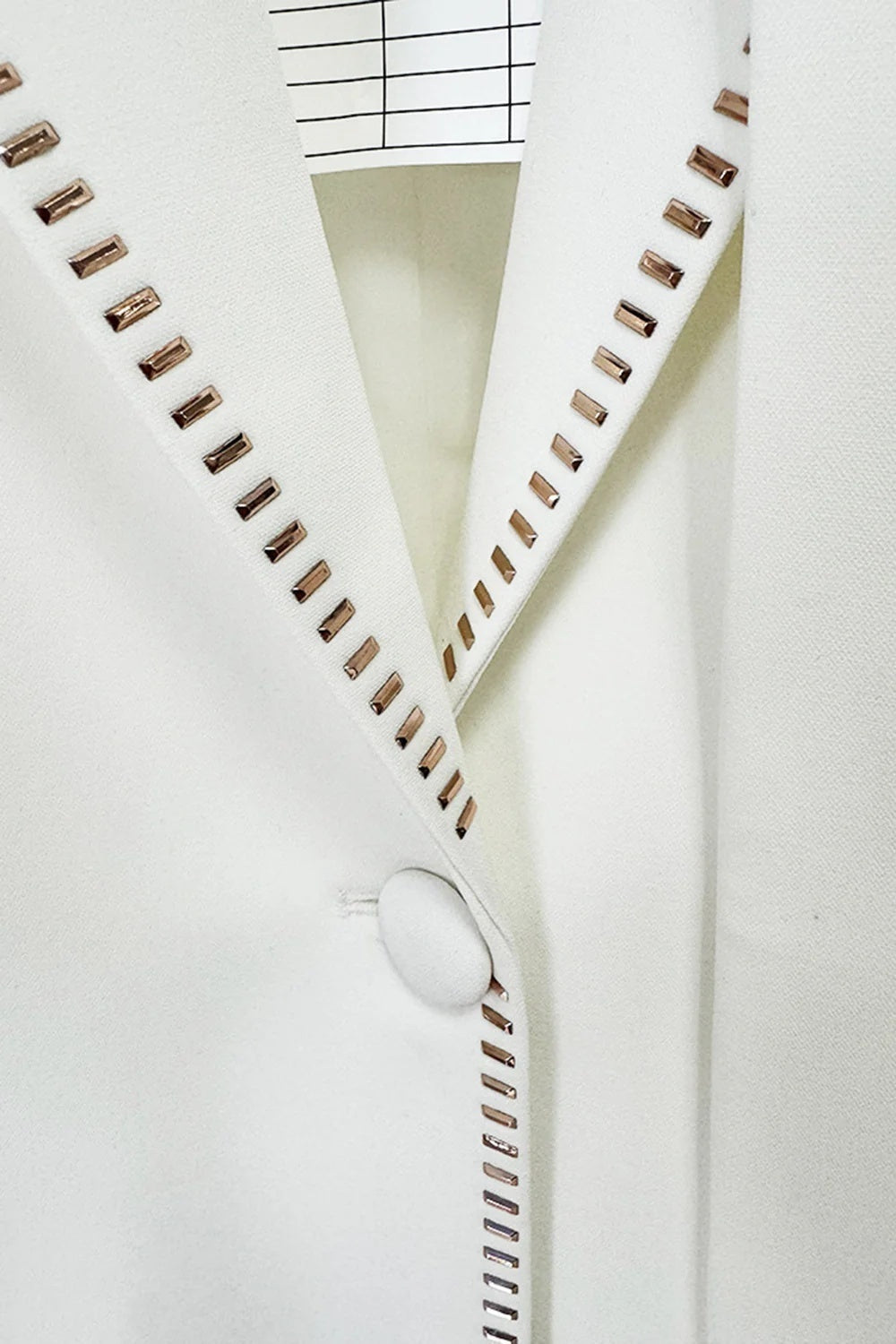 White Scarf Peak Lapel 2-Piece Suit For Women-BMbridal