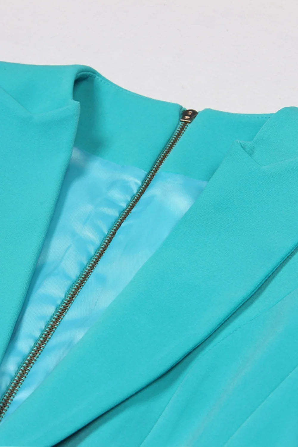 Single-Breasted Peak Lapel Blazer With Long Sleeves For Women-BMbridal